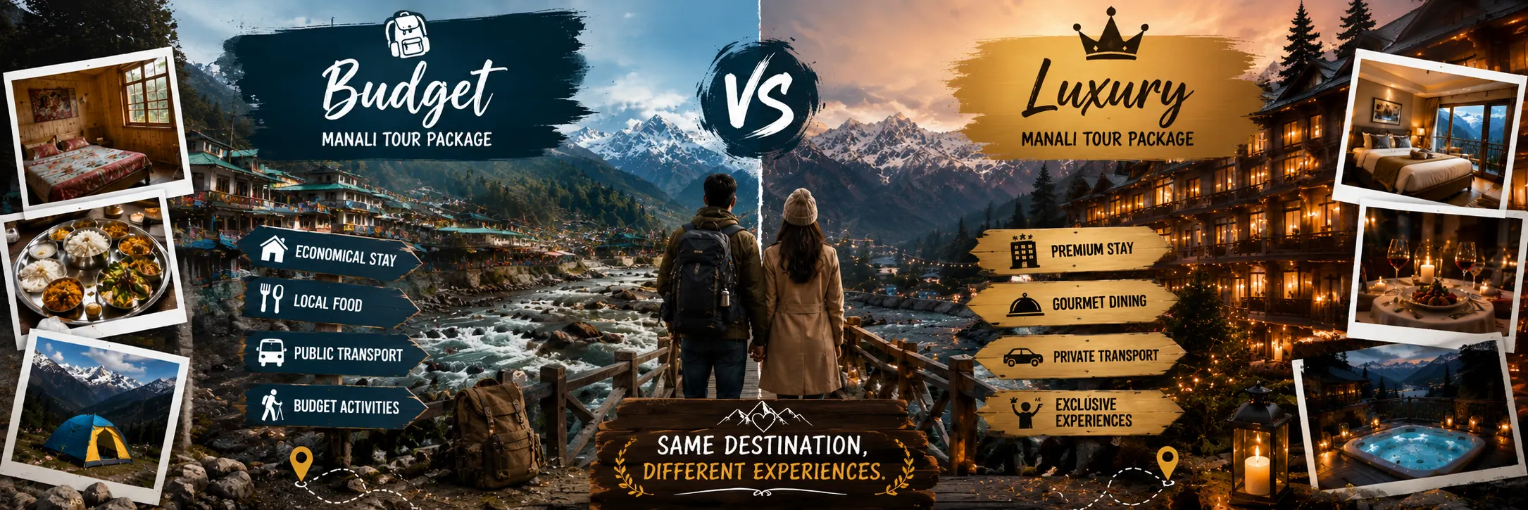 Budget vs Luxury Manali Tour Packages for Couples - analyse