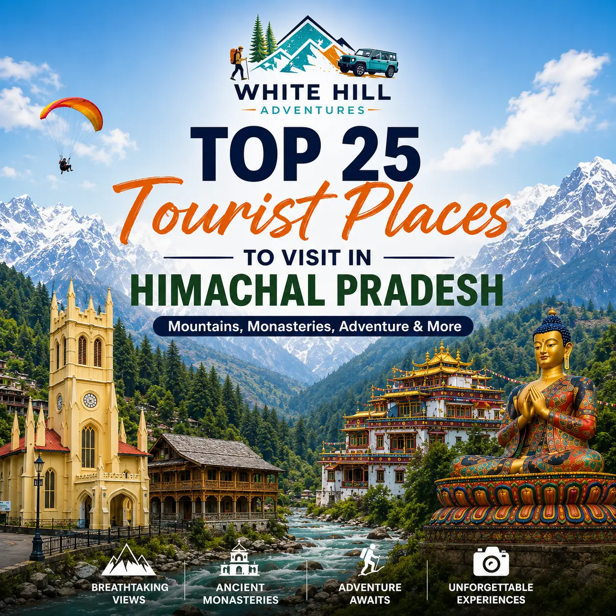 Top 25 Tourist Places to Visit in Himachal Pradesh (2026 Guide)