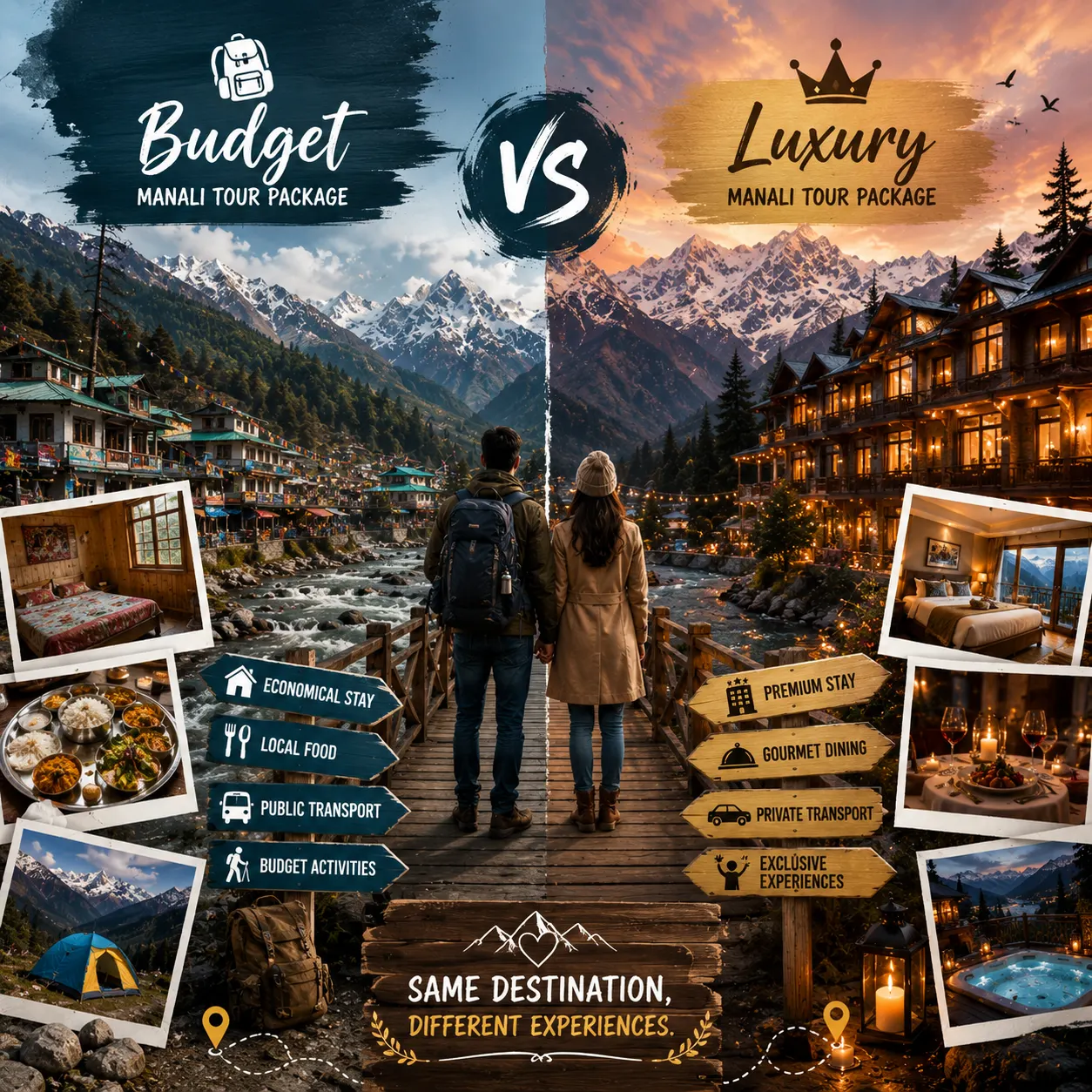 Budget vs Luxury Manali Tour Packages for Couples: 7 Key Differences You Should Know